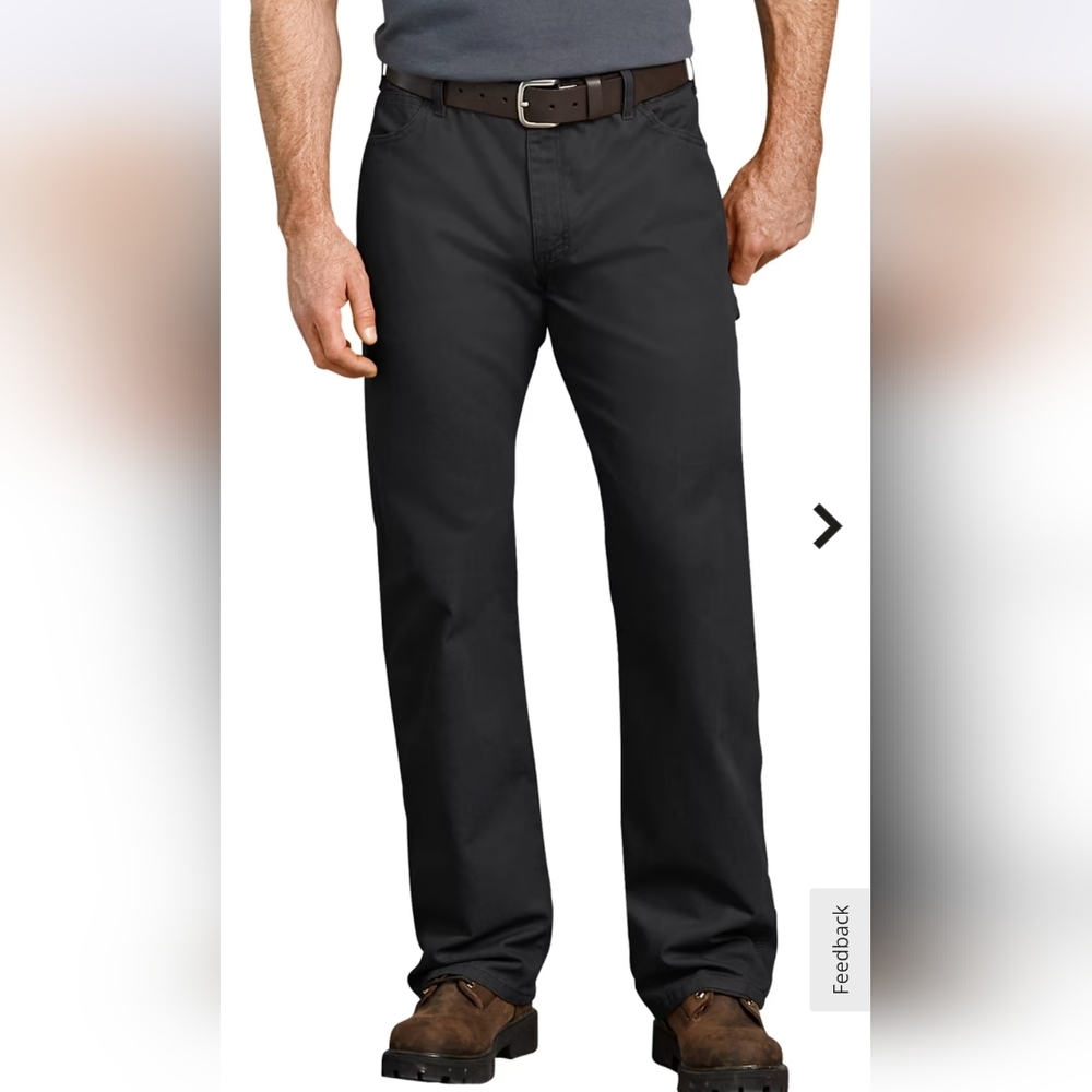 Nwt DICKIES CARPENTER JEAN WORKWEAR relaxed Fit Washed Black New Carhartt 44
